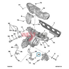   2014-> Citroen Jumper Peugeot Boxer Transit 2.0 BHDI  turbocharger return pipe sealing OE: 9808790780