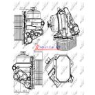 2006-> Boxer Jumper Ducato Ford Transit 2.2 euro 5 oil cooler with base OE: 9808866680