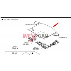   2017-2021 Mazda CX-5 csomagtartó alsó burkolat Gyári szám: kb7w6883xc02