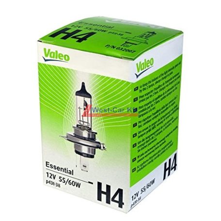 Valeo H4 Essential headlight light bulb 12V 60/55W