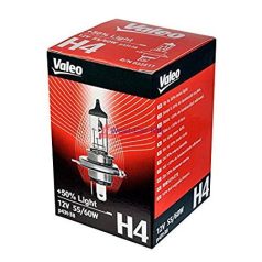   Valeo H4 +50% headlight light bulb 12V 60/55W +50% brightness