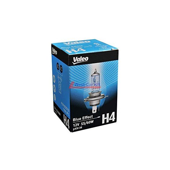 Valeo H4 Blue effect fényszóró izzó 12V 60/55W Kék hatású fénnyel